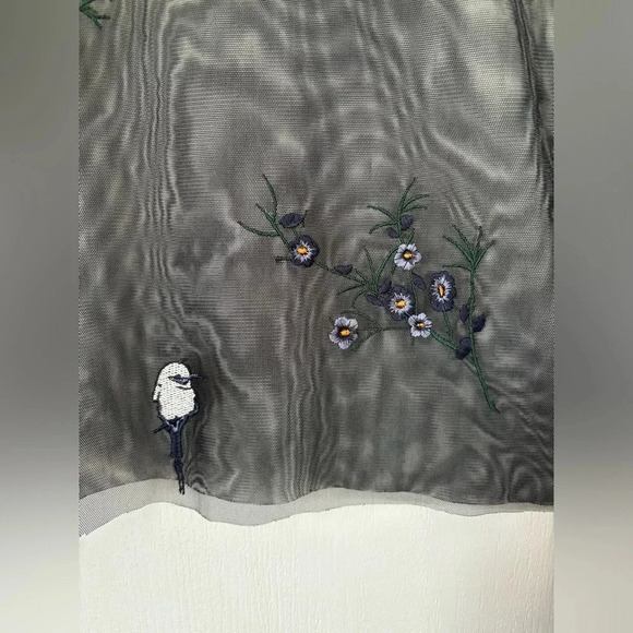 PIECES Sheer Embroidered Top - Picture 5 of 5